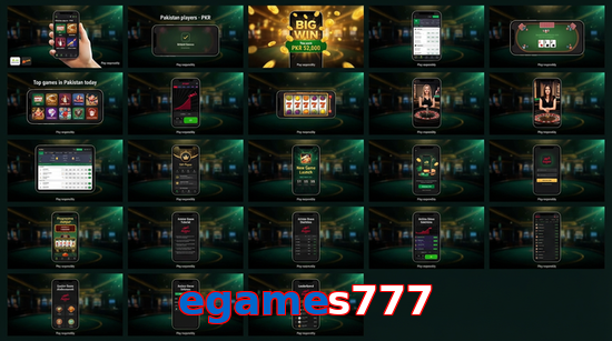 Main screen of Egames777 bet page for PK players