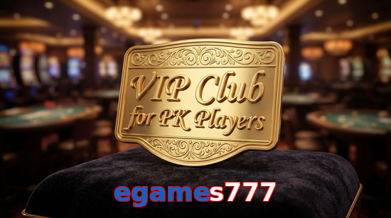 Main screen of Egames777 vip page for PK players